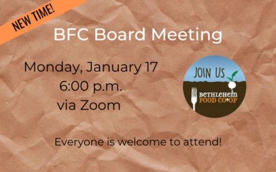 Monday, Jan. 17: Open Board Meeting