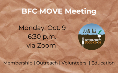 Monday, Oct. 9: MOVE Meeting
